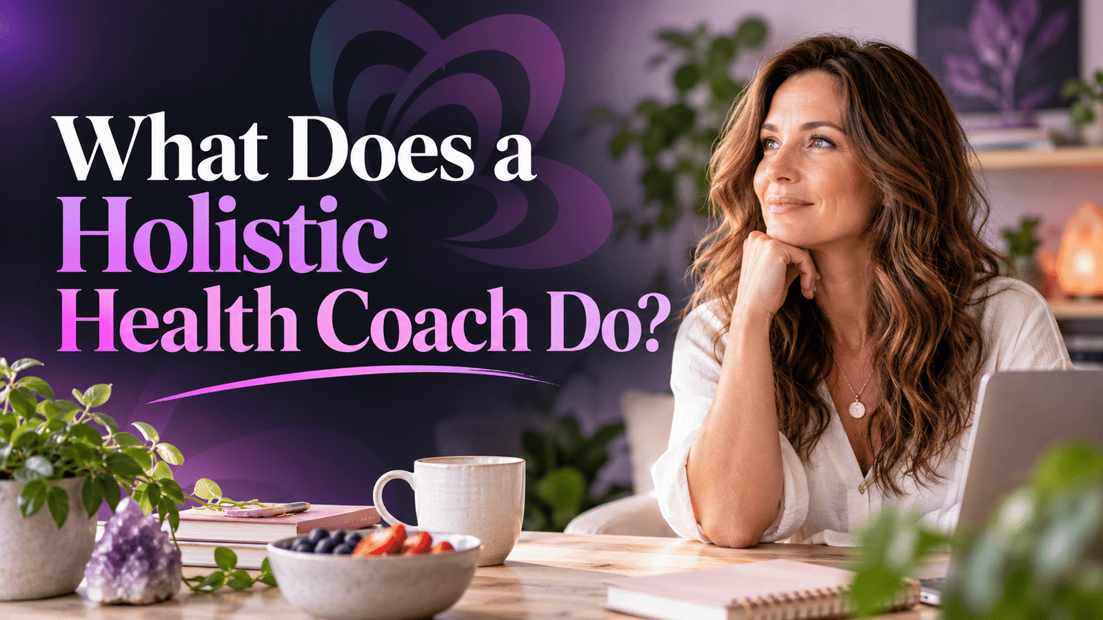 Heather M. Hewett providing holistic health coaching focused on nutrition, emotional wellness, and whole-person health