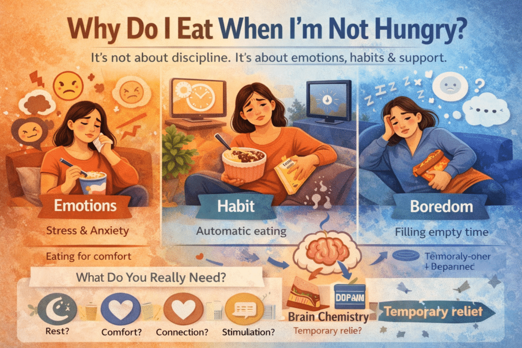 Eating When Not Hungry | Why It Happens (And How to Stop)