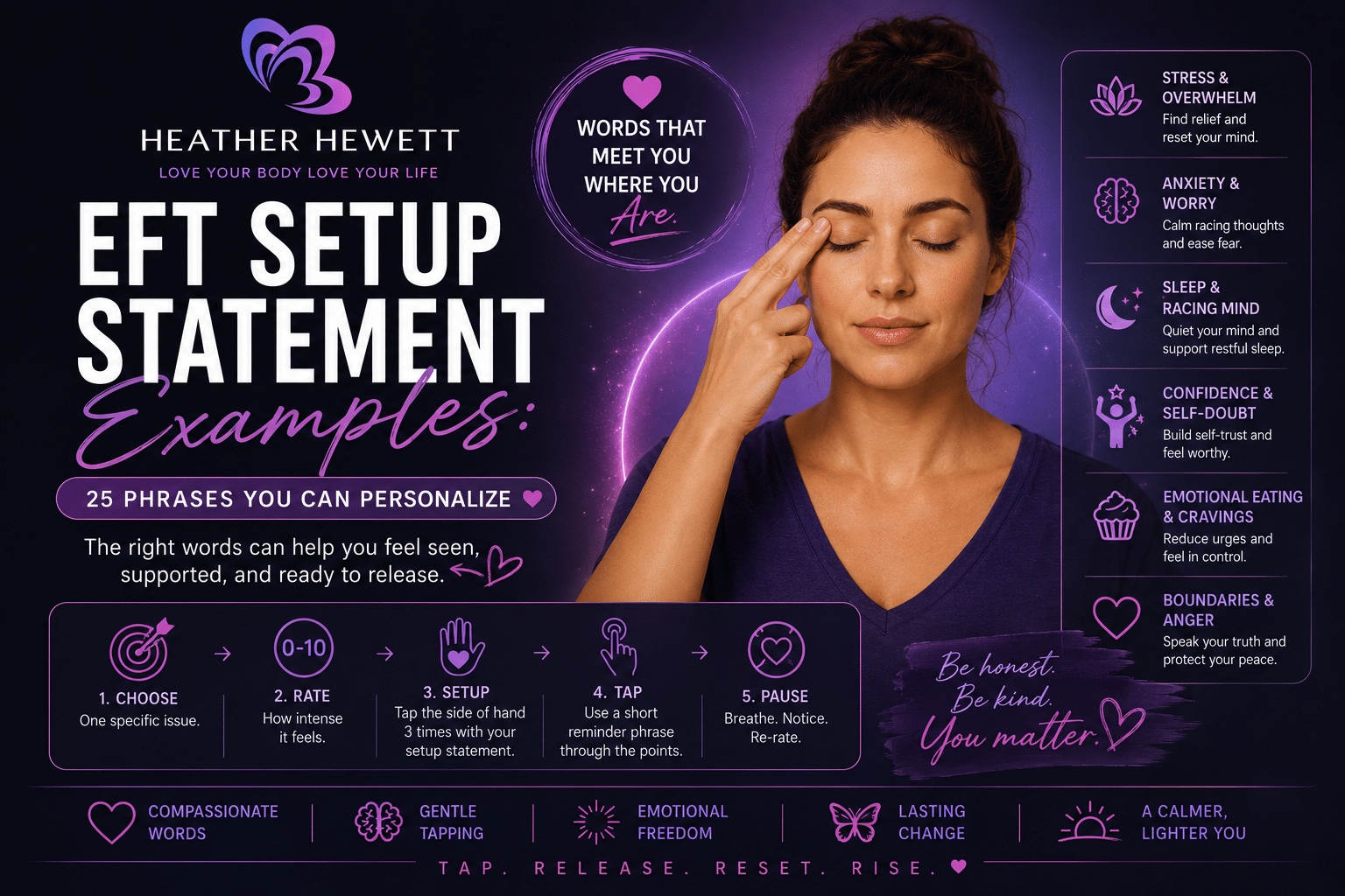 EFT setup statement examples